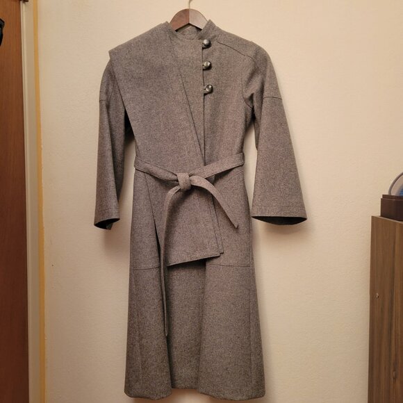 Gray Wool Coat - Picture 2 of 3